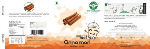 The Tea Planet Cinnamon Bubble Tea Premix