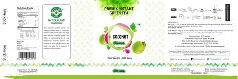The Tea Planet Coconut Flavoured Instant Green Tea