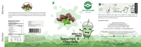 The Tea Planet Spearmint Chocolate Bubble Tea Premix