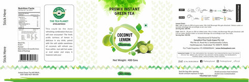 The Tea Planet Coconut Lemon Flavoured Instant Green Tea