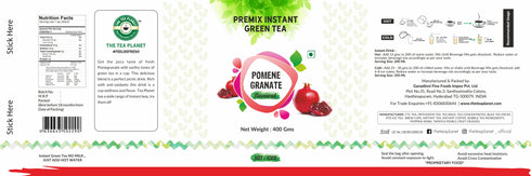The Tea Planet Pomenegranate Flavoured Instant Green Tea