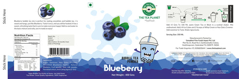 The Tea Planet Blueberry Bubble Tea Premix