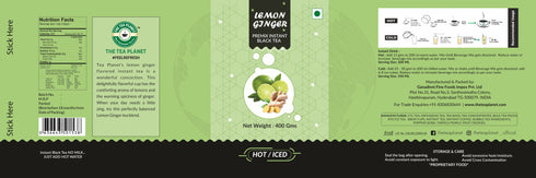 The Tea Planet Lemon Ginger Flavoured Instant Black Tea
