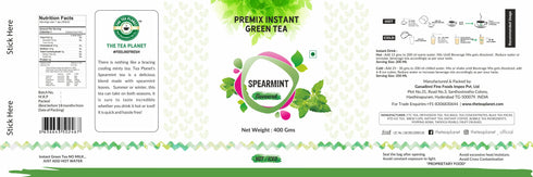 The Tea Planet Spearmint Flavoured Instant Green Tea