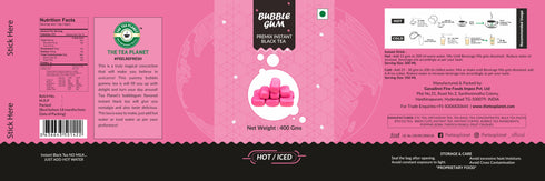The Tea Planet Bubblegum Flavoured Instant Black Tea
