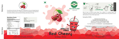 The Tea Planet Cherry Bubble Tea Premix