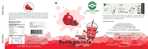 The Tea Planet Pomegranate Bubble Tea Premix