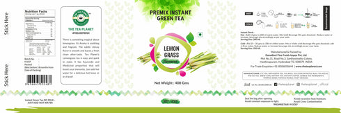 The Tea Planet Lemongrass Flavoured Instant Green Tea
