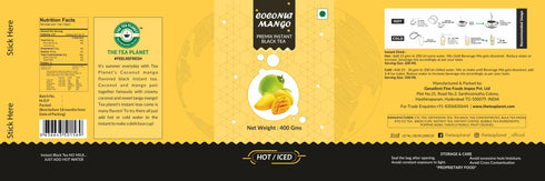 The Tea Planet Coconut Mango Flavoured Instant Black Tea
