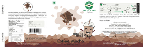 The Tea Planet Coffee Mocha Bubble Tea Premix