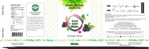 The Tea Planet Blackberry Flavoured Instant Green Tea