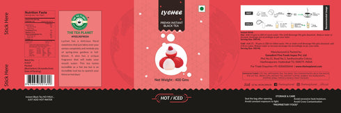 The Tea Planet Lychee Flavoured Instant Black Tea