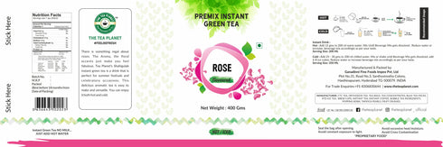 The Tea Planet Rose Flavoured Instant Green Tea