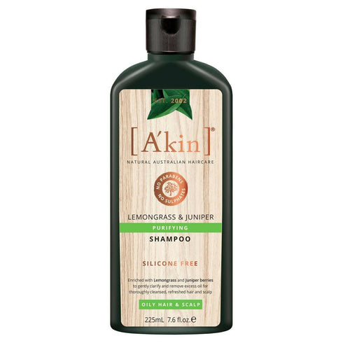 Akin Natural Purifying Lemongrass and Juniper Shampoo