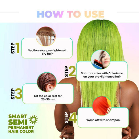 Anveya Semi Permanent Hair Color | Northern Neon