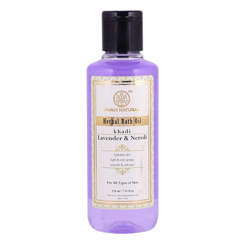 Khadi Natural Lavender & Neroli Herbal Bath Oil 210ml