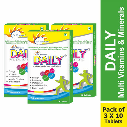 Dr. Morepen Daily Multivitamin Tablets for Women And Men Multivitamins & Minerals Supplement