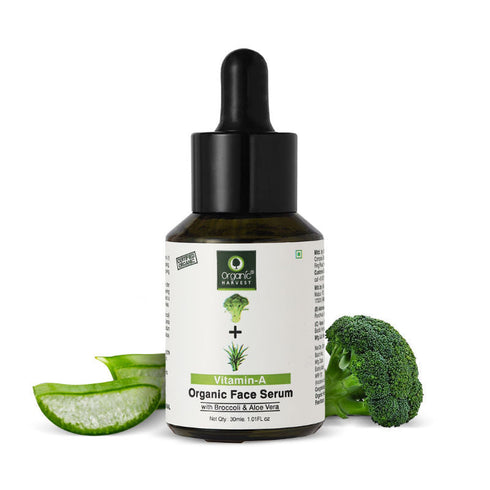 Organic Harvest Vitamin A Organic Face Serum with Broccoli & Aloe Vera