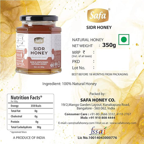 Safa Sidr Honey | Organic Honey Raw Unprocessed Premium