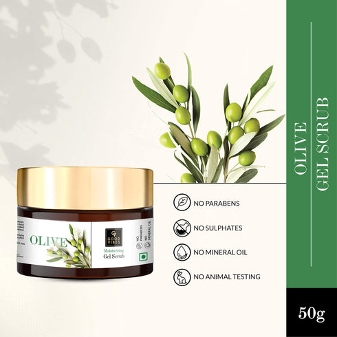 Good Vibes Olive Moisturizing Gel Scrub 50g