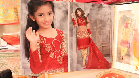 Jodi Set For Mother & Daughter Cotton Printed Chudidar