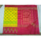 Pochampally Ikkat Silk Yellow Color Saree With Pink Color Border T2