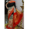 Pochampally Ikkat Silk Black, and Cream Color Saree With Orange Color Border