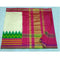 Pochampally Ikkat Silk Cream Color Saree With Multi Color Border