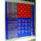 Pochampally Ikkat Silk Orange Color Saree With Blue Color Border