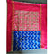 Pochampally Ikkat Silk Blue Color Saree With Pink Color Border
