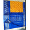 Pochampally Ikkat Silk Yellow Color Saree With Blue Color Border