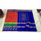 Pochampally Ikkat Silk Orange Color Saree With Blue Color Border