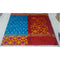 Pochampally Ikkat Silk Sky Blue Color Saree With Red Color Border