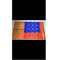 Pochampally Ikkat Silk Blue Color Saree With Orange Color Border