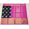 Pochampally Ikkat Silk Black Color Saree With Pink Color Border T1
