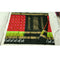 Pochampally Ikkat Silk Red Color Saree With Black Color Border