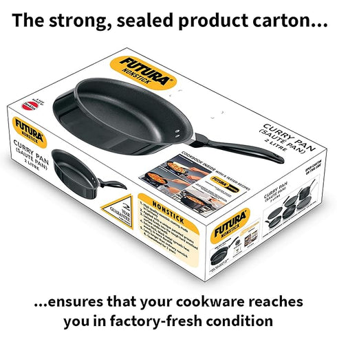 Hawkins Futura Non-stick Curry Pan Saute Pan 20 cm Diameter 2 L (NCP20)