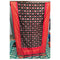 Pochampally Black, and Red Color Combination Dupatta