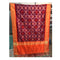 Pochampally Maroon Color Dupatta With Orange Border