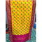 Pochampally Yellow And Pink Combination Dupatta