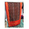 Pochampally Black, and Orange Combination Dupatta
