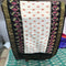 Pochampally White And Black Color Combination Dupatta