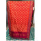 Pochampally Orange And Dark Pink Dupatta