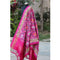 Pochampally Ikkat Pink Color With Floral Design Dupatta