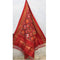 Pochampally Ikkat Red Color With Floral Dupatta