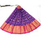 Pochampally Ikkat Violet Lehenga With Pink Border