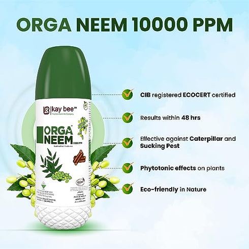 Organeem | 10000 PPM Neem Oil for Agriculture Farming