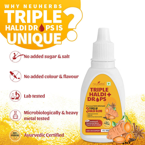 Neuherbs Triple Haldi Plus Drops 30 ml