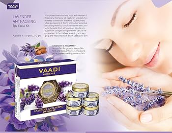 Vaadi Herbals Lavender Anti Ageing SPA Facial Kit with Rosemary Extract 270g