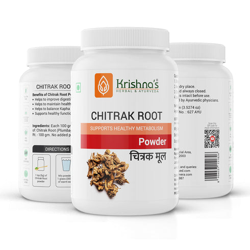 Krishna'S Herbal & Ayurveda Chitrak Root Powder